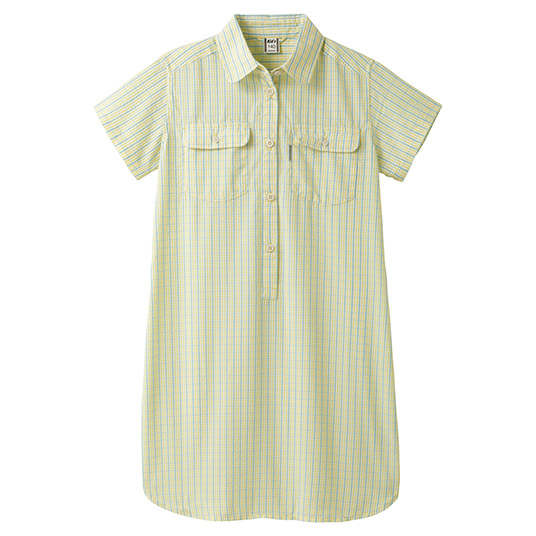 WIC.ドライタッチ ショートスリーブ ワンピース Kid's 140-160 ライトグリーン