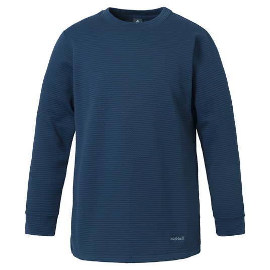 リップルニット ロングシャツ Women's ネイビー