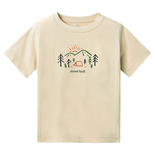 コットンT Kid's 山の朝 100-130 アイボリー