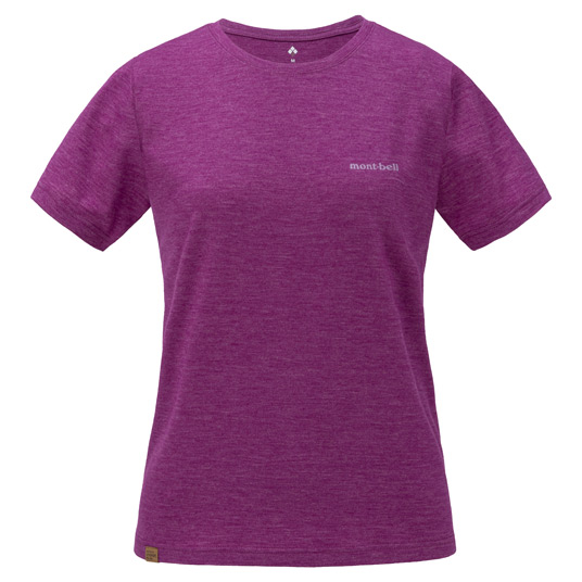US メリノウールプラスライトT Women's パープル