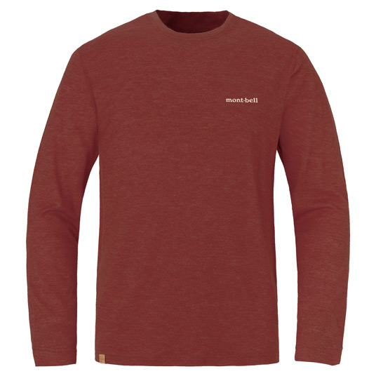 US メリノウールプラス ライト ロングスリーブT Men's ﾜｲﾝﾚｯﾄﾞ1