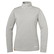メリノウールプラスボーダーハイネックシャツ Women's